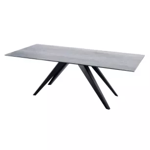 JULIETTA elegancki stół z ceramicznym blatem i metalowymi nogami