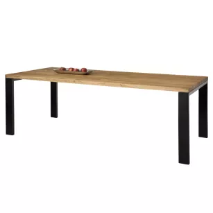 UDINE loftowy stół drewniany z metalowymi nogami 